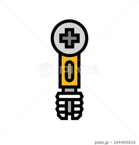 furniture connector hardware fitting color icon vector illustration 104400858