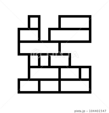 blocks toy child baby kid line icon vector illustration 104401547