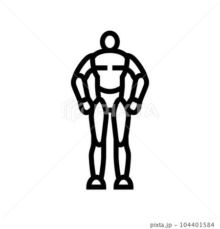 action figure toy child game play line icon vector illustration action figure toy child game play line icon vector illustration 104401584