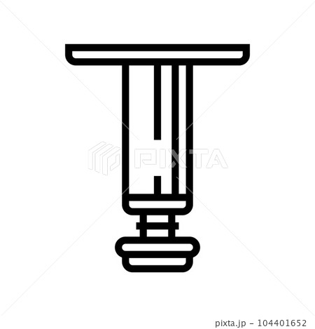 furniture leg hardware fitting line icon vector illustration 104401652