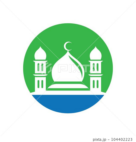 Mosque logo images illustration 104402223