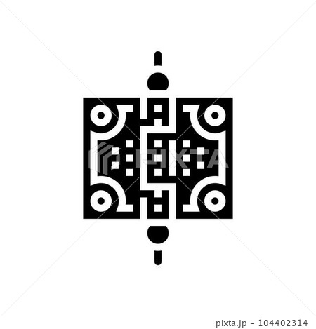 cast iron hardware hardware furniture fitting glyph icon vector illustration 104402314
