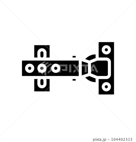 soft close hardware hardware furniture fitting glyph icon vector illustration 104402315