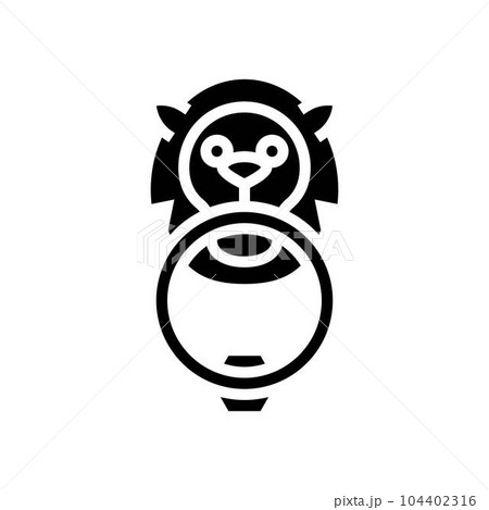 antique hardware hardware furniture fitting glyph icon vector illustration 104402316