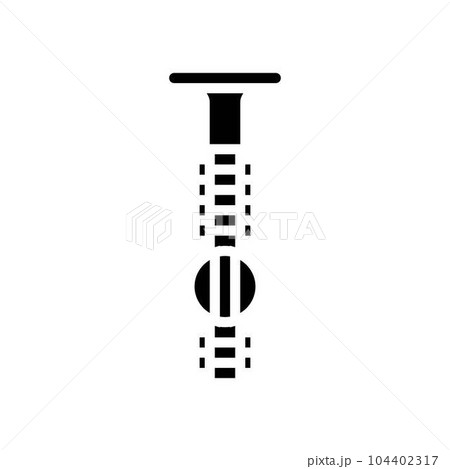 furniture bolt hardware fitting glyph icon vector illustration 104402317