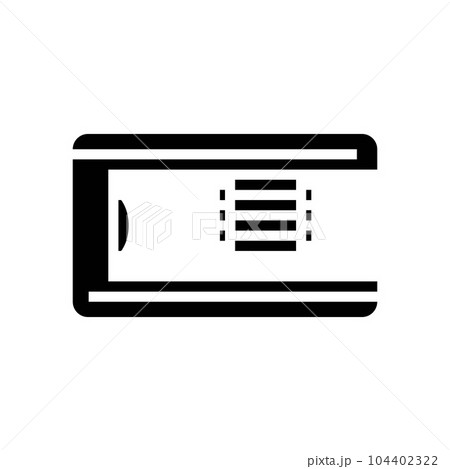 glass shelf bracket hardware furniture fitting glyph icon vector illustration 104402322