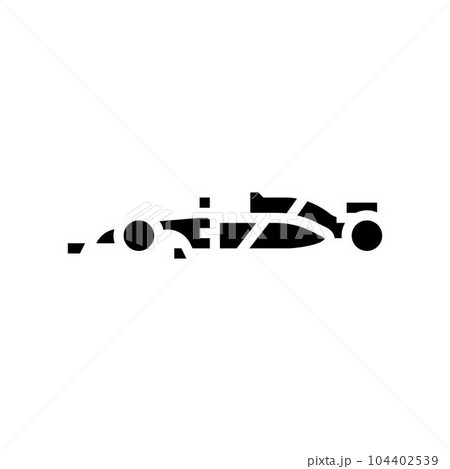 sport racing car vehicle auto glyph icon vector illustration sport racing car vehicle auto glyph icon vector illustration 104402539