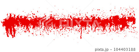 Rad blood drip brush isolated on white background Rad blood drip brush isolated on white background 104403188