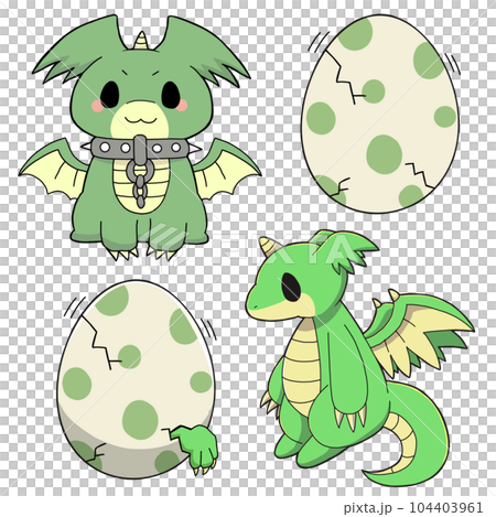 ドラゴンセットのイラスト素材 [104403961] - PIXTA