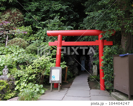 鎌倉 長谷寺 弁天窟の入口 鎌倉 長谷寺 弁天窟の入口 104404247