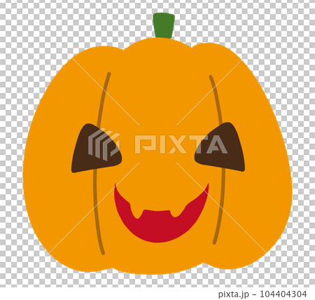Jack-o-lantern illustration material for Halloween 104404304