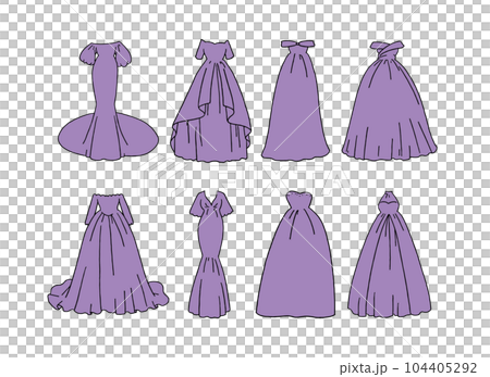 strapless open back dress Purple Dress Fashion Illustration Art Print – Maria Ahrens