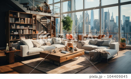 Luxury Interior living room apartment. 104409845