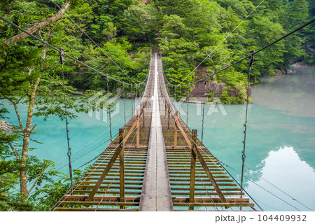 【夢のつり橋】寸又峡・静岡県 【夢のつり橋】寸又峡・静岡県 104409932