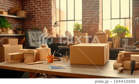Cardboard parcel box of product for deliver to customer, Online selling. Cardboard parcel box of product for deliver to customer, Online selling. 104410880
