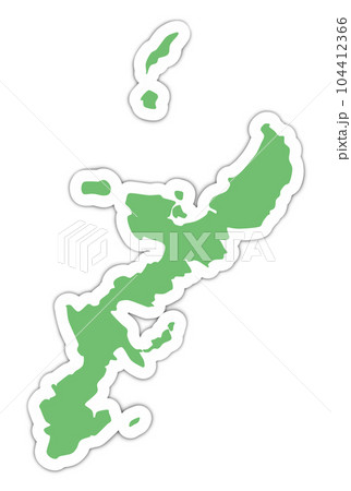 沖縄県の形 104412366