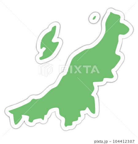 新潟県の形 104412387