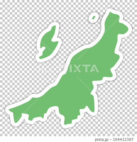 新潟県の形 104412387