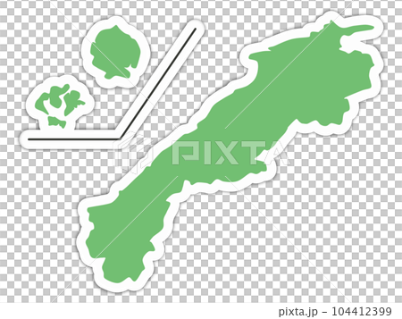 島根縣的形狀 島根縣的形狀 104412399