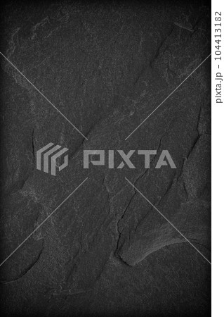 Dark grey black slate background or texture. 104413182