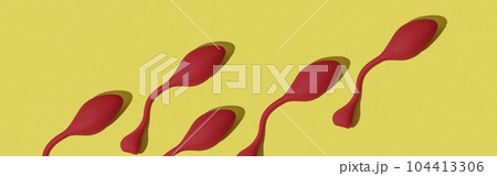 Many Latex vaginal vibrator for training pelvic floor muscles with an antenna called kegel trainer 104413306