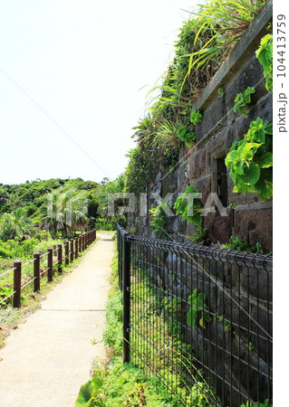 佐多岬にある佐多岬灯台守の官舎跡地の景色 104413759