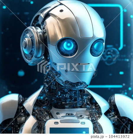 未来社会のリーダー - AIロボットが進化を牽引する 104413972