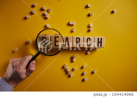 Search or research symbol. Business and search or research conce 104414066