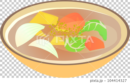 簡單的蔬菜湯插畫 簡單的蔬菜湯插畫 104414327