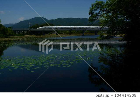 初夏の関ケ原を走る東海道新幹線N700A(東海道新幹線 岐阜羽島 - 米原, 2023年6月) 初夏の関ケ原を走る東海道新幹線N700A(東海道新幹線 岐阜羽島 - 米原, 2023年6月) 104414509