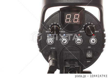 flash behind the display included white isolate flash behind the display included white isolate 104414743