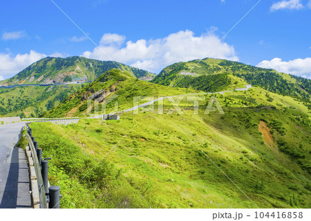 山田峠から横手山の眺望 山田峠から横手山の眺望 104416858
