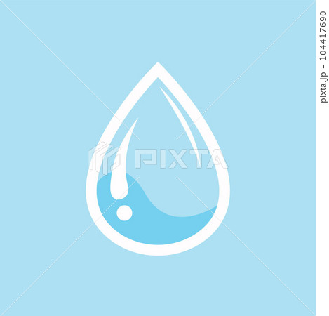 water drop icon vector element design template water drop icon vector element design template 104417690