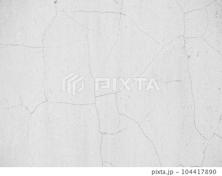 Cracked Cement Wall Background,Texture Pattern Damage Broken Plaster Surface Floor Structure from Earthquake,White Paint color Building Grunge Old,Dark Stone Rough Gray Black Dirty frame Vintage. 104417890