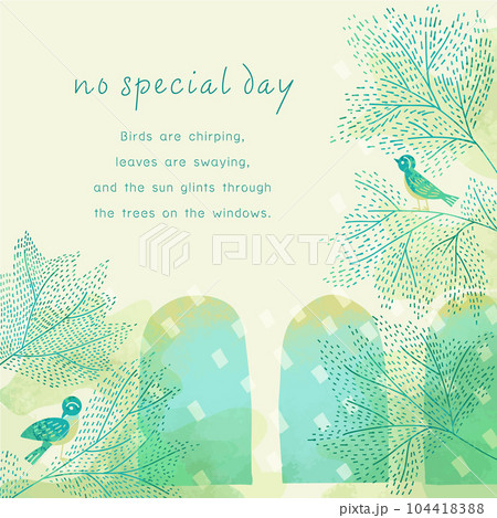 小鳥のフレーム 104418388