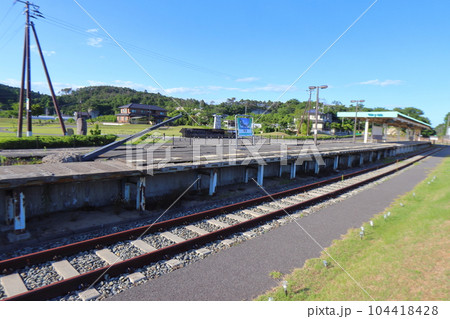 東日本大震災 震災遺構 旧野蒜駅跡(東松島市震災復興伝承館) 東日本大震災 震災遺構 旧野蒜駅跡(東松島市震災復興伝承館) 104418428