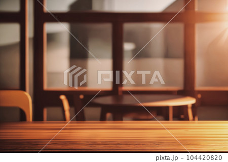 Table top with Blurred sofa Home interior decoration Table top with Blurred sofa Home interior decoration 104420820