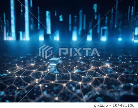 Abstract Technology Background of Futurism 104421106