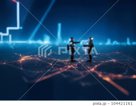 Abstract Technology Background of Futurism 104421161