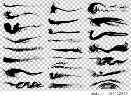 Nami splash handwriting brush illustration Nami splash handwriting brush illustration 104422280