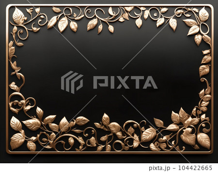 Beautiful Vintage Frame Exclusive Ornament Stylish Floral Elegant Border Beautiful Vintage Frame Exclusive Ornament Stylish Floral Elegant Border 104422665