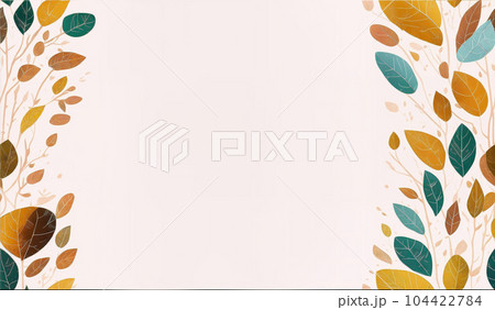 frame with colorflowers and leaves. frame with colorflowers and leaves. 104422784