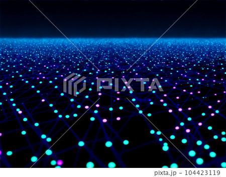 Abstract computer data characters, big data, and internet technology concepts 104423119