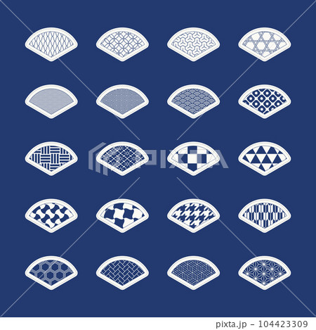 和柄シールアイコン（扇） 104423309