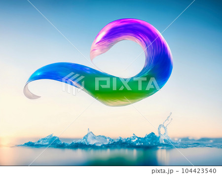 Splash fluid 3d illustration, 3d rendering Splash fluid 3d illustration, 3d rendering 104423540
