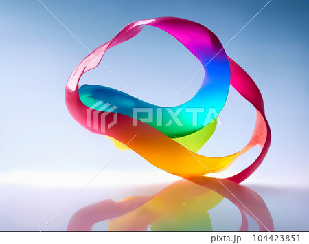 Splash fluid 3d illustration, 3d rendering 104423851
