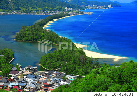 【京都府】晴天の天橋立 104424031