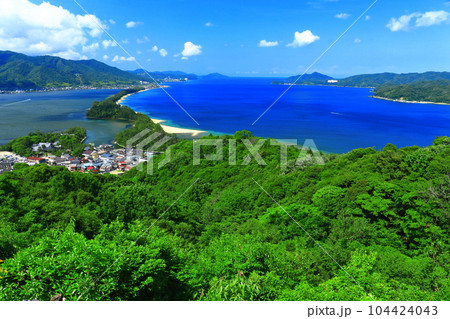 【京都府】晴天の天橋立 104424043