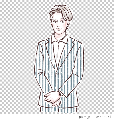 Illustration material of men 104424071