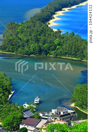 【京都府】晴天の天橋立 104424112